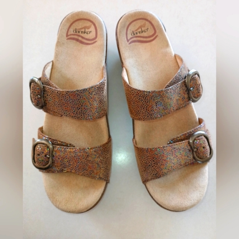 Dansko Leather Platform Sandals